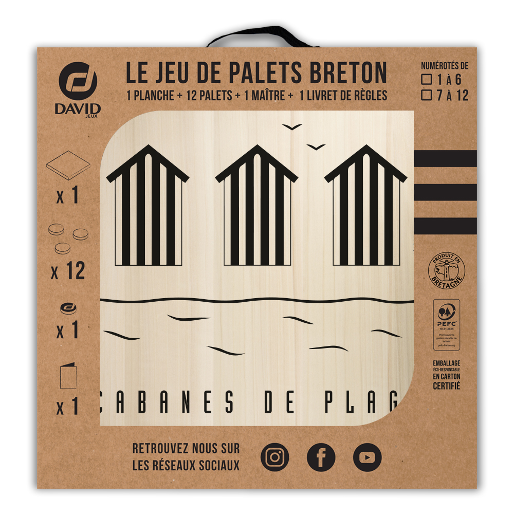 Kit de jeu de palets breton - Cabanes de plage – Image 3