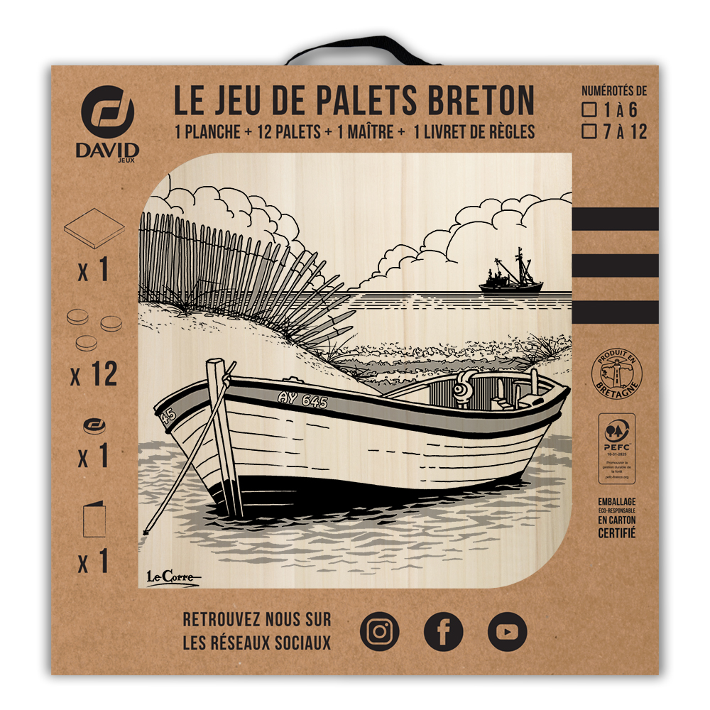 Kit de jeu de palets breton - Barque au mouillage – Image 3
