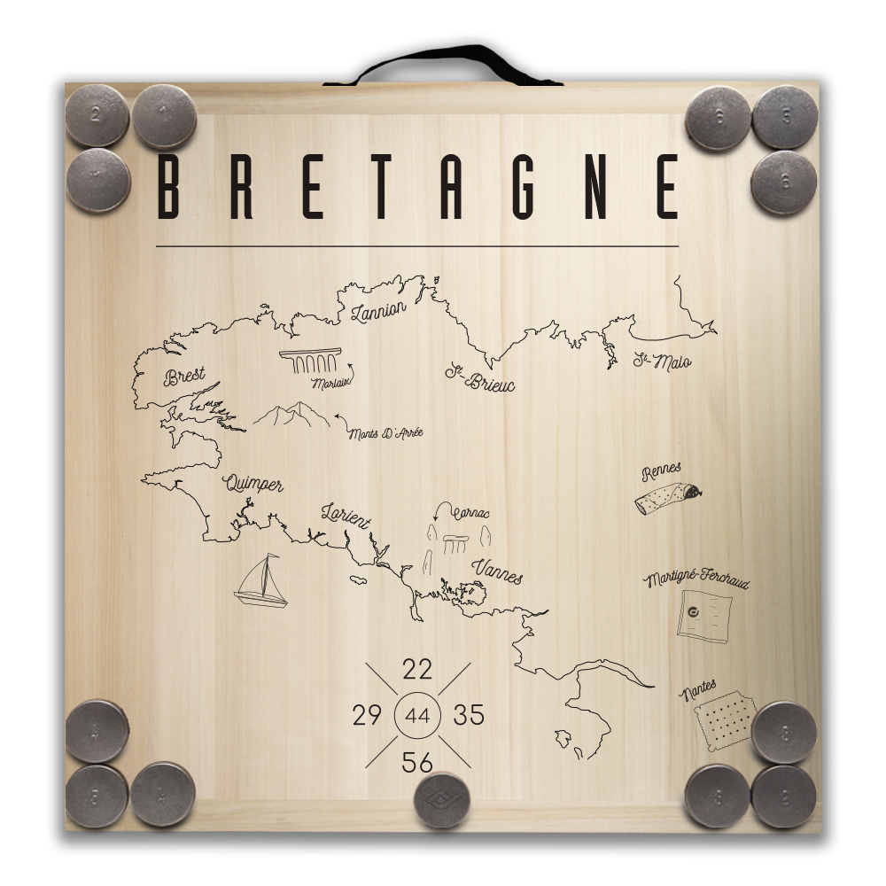 Kit de jeu de palets breton - Carte Bretagne – Image 2