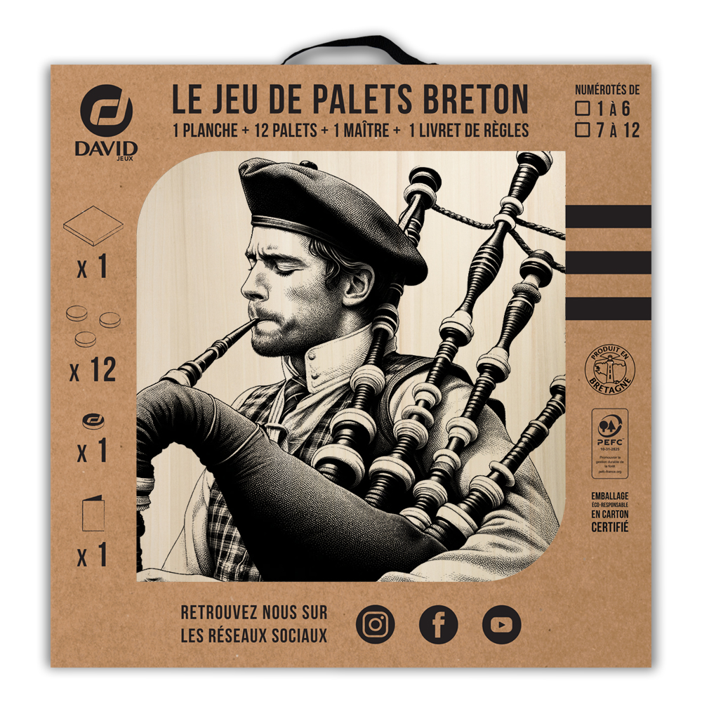 Kit de jeu de palets breton - Cornemuse – Image 3