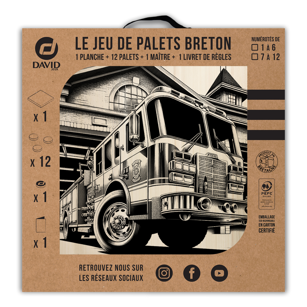 Kit de jeu de palets breton - Pompier – Image 3