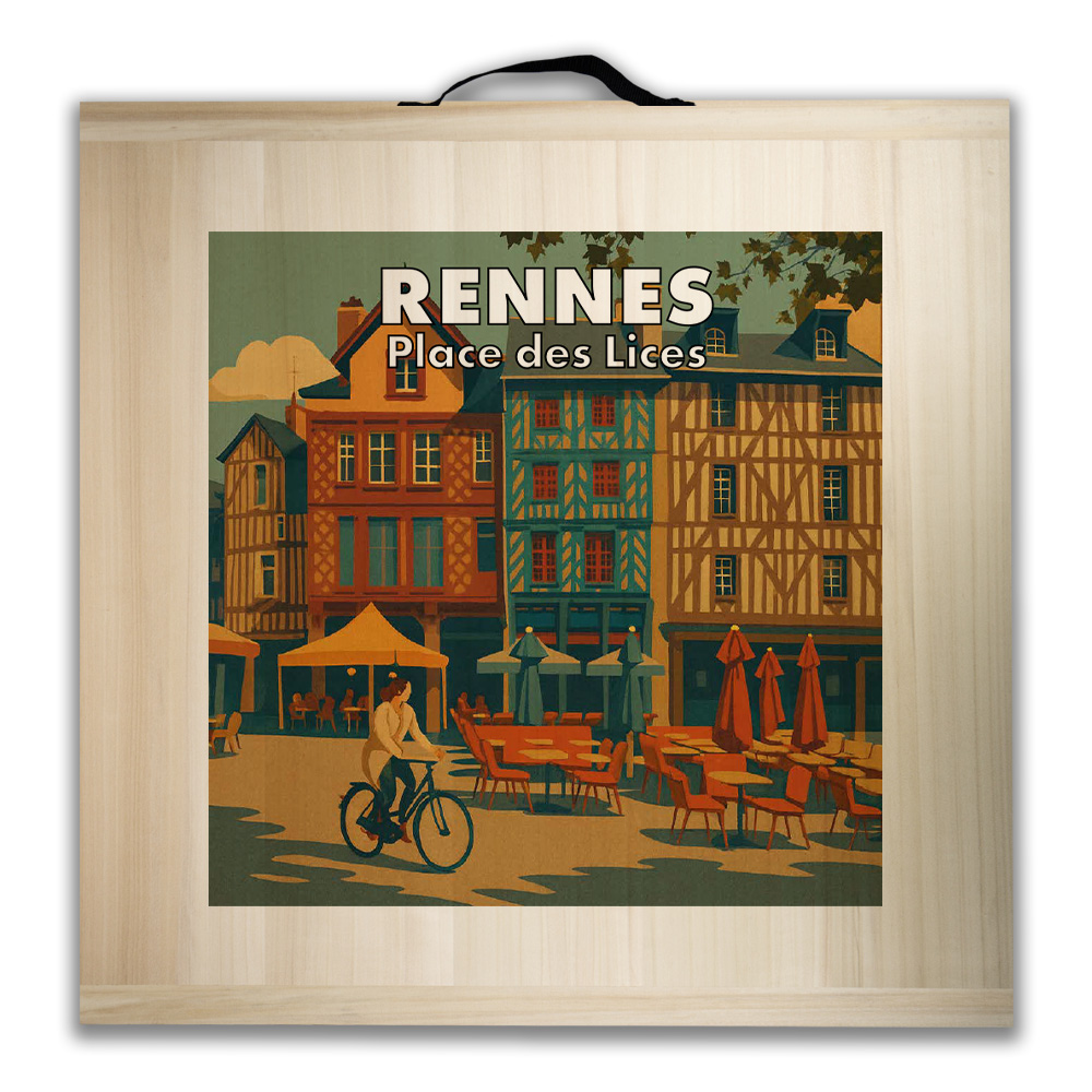 Kit de jeu de palets breton - Rennes Place des Lices