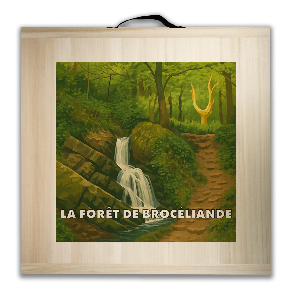 Kit de jeu de palets breton -  La forêt de Brocéliande