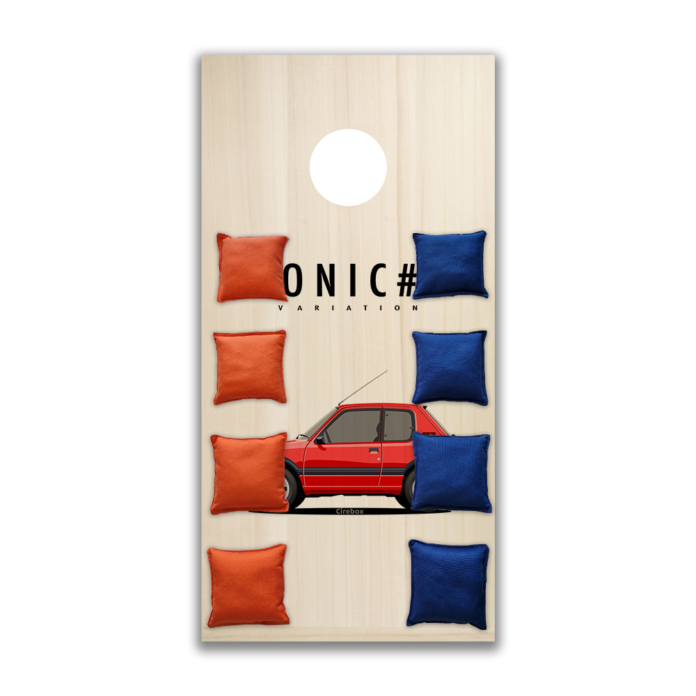 Cornhole - ICONIC - #67B - 205 GTI rouge - 1984 – Image 2